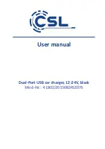 CSL 41802 User Manual предпросмотр