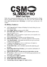 CSM SL560 GYRO Manual preview