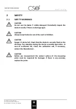 Preview for 10 page of CSO A900 Instructions For Use Manual