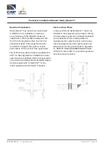 Предварительный просмотр 9 страницы CSP Paciﬁc SENTRY BARRIER Product And Installation Manual