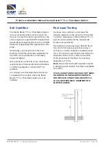 Предварительный просмотр 12 страницы CSP Products SENTRY BARRIER TL-4 Product And Installation Manual