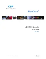 Предварительный просмотр 1 страницы CSR BlueCore ADK 3.0 User Manual