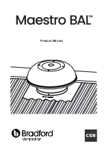 CSR Bradford Maestro BAL Product Manual предпросмотр