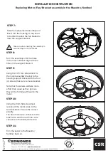 Предварительный просмотр 3 страницы CSR Edmonds Maestro Installation Instruction, Replacing Motor/Fan/Bracket Assembly