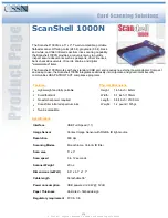 CSSN ScanShell 1000N Specifications preview