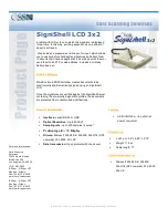 CSSN SigniShell LCD 3x2 Specifications preview