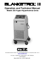 CSZ Blanketrol III 233 Operation And Technical Manual предпросмотр