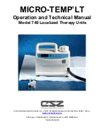 CSZ MICRO-TEMP LT 749 Operation And Technical Manual предпросмотр