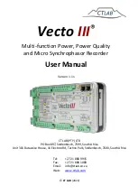 Preview for 1 page of CT Lab Vecto III User Manual