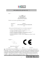 Preview for 2 page of CTA MPF140 Instruction Manual