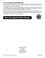 Preview for 13 page of CTC Union 71100N Installer Manual