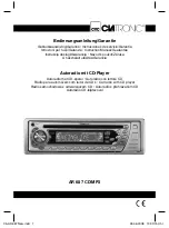 CTC Union Clatronic AR 687 CD/MP3 Instruction Manual & Guarantee предпросмотр