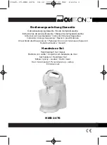 CTC Union CLATRONIC HMS 2476 Instruction Manual & Guarantee предпросмотр