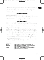 Preview for 21 page of CTC Union Clatronic MBG 2538 Instruction Manual & Guarantee