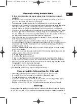 Preview for 27 page of CTC Union Clatronic MBG 2538 Instruction Manual & Guarantee