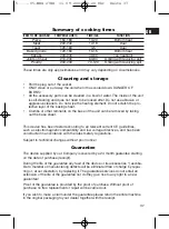 Preview for 37 page of CTC Union Clatronic MBG 2788 Instruction Manual & Guarantee