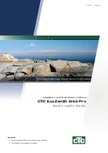 CTC Union EcoZenith i555 Pro 1x230V Installation And Maintenance Manual preview