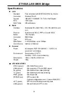 Preview for 8 page of CTC Union ET100A User Manual