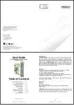 CTC Union FRM220-1000DS User Manual preview