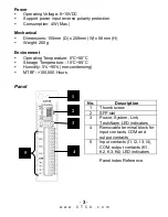 Preview for 6 page of CTC Union FRM220-CCF20 User Manual