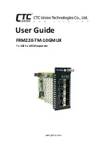 Предварительный просмотр 1 страницы CTC Union FRM220-TM-10GMUX User Manual