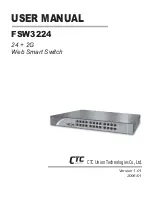 CTC Union FSW3224 User Manual предпросмотр