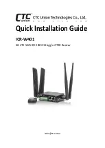 Предварительный просмотр 1 страницы CTC Union ICR-W401 Quick Installation Manual