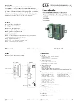 Preview for 1 page of CTC Union IFC-1200 User Manual