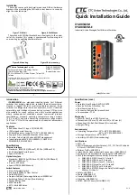 Предварительный просмотр 1 страницы CTC Union IFS-803GSM Quick Installation Manual