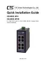 CTC Union IGS-800C-8PH Quick Installation Manual предпросмотр