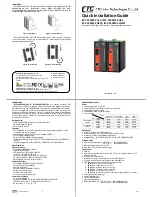 CTC Union IMC-1000M-PH12 Quick Installation Manual предпросмотр