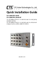 CTC Union ITP-1204GTM-12PHE Quick Installation Manual предпросмотр