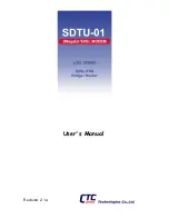 Предварительный просмотр 1 страницы CTC Union SDTU-01/ET10 User Manual