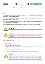 Предварительный просмотр 17 страницы CTE B-LIFT PRO Series Instructions For Use And Maintenance Manual