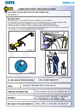 Preview for 109 page of CTE B-LIFT PRO Series Instructions For Use And Maintenance Manual