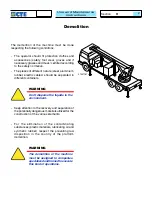 Preview for 128 page of CTE B-LIFT PRO Series Instructions For Use And Maintenance Manual