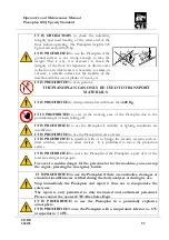 Предварительный просмотр 11 страницы CTE PIANOPLAN 600 J SPEEDY STANDARD Operator'S  Maintenance Manual