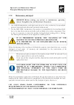 Предварительный просмотр 13 страницы CTE PIANOPLAN 600 J SPEEDY STANDARD Operator'S  Maintenance Manual