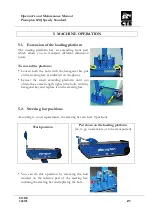 Предварительный просмотр 21 страницы CTE PIANOPLAN 600 J SPEEDY STANDARD Operator'S  Maintenance Manual