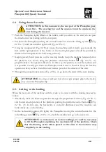 Preview for 29 page of CTE PIANOPLAN 600 J SPEEDY STANDARD Operator'S  Maintenance Manual