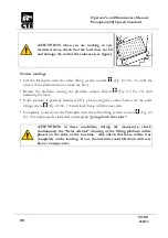 Предварительный просмотр 30 страницы CTE PIANOPLAN 600 J SPEEDY STANDARD Operator'S  Maintenance Manual