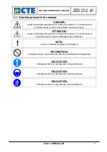 Preview for 9 page of CTE ZED 23.2 JH Use And Maintenance Manual