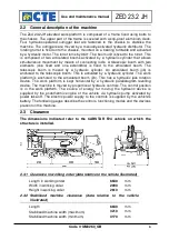 Предварительный просмотр 11 страницы CTE ZED 23.2 JH Use And Maintenance Manual