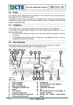 Предварительный просмотр 14 страницы CTE ZED 23.2 JH Use And Maintenance Manual