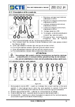 Preview for 17 page of CTE ZED 23.2 JH Use And Maintenance Manual