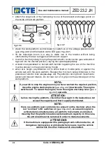 Предварительный просмотр 30 страницы CTE ZED 23.2 JH Use And Maintenance Manual