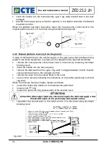 Preview for 34 page of CTE ZED 23.2 JH Use And Maintenance Manual