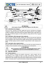 Предварительный просмотр 43 страницы CTE ZED 23.2 JH Use And Maintenance Manual