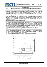 Предварительный просмотр 44 страницы CTE ZED 23.2 JH Use And Maintenance Manual