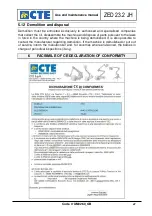 Предварительный просмотр 49 страницы CTE ZED 23.2 JH Use And Maintenance Manual